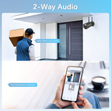 【Dual Antennas & 2-Way Audio】 Outdoor Wireless Security Camera System, Wireless Cameras for Home Security, WiFi Video Surveillance, NVR Surveillance Camera System