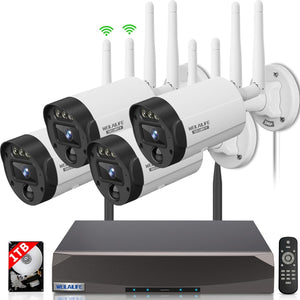 Weilailife Security System 8 Channel 1080p 3tb offers Hardrive and Cameras