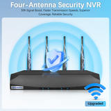 【Dual Antennas & 2-Way Audio】 Outdoor Wireless Security Camera System, Wireless Cameras for Home Security, WiFi Video Surveillance, NVR Surveillance Camera System